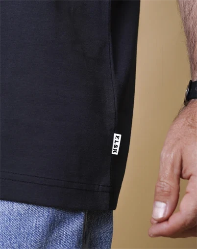 Elsk - Essential Mens Brushed T-shirt - Black 